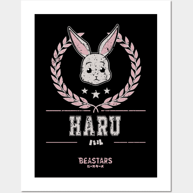 BEASTARS: TEAM HARU (GRUNGE STYLE) Wall Art by FunGangStore